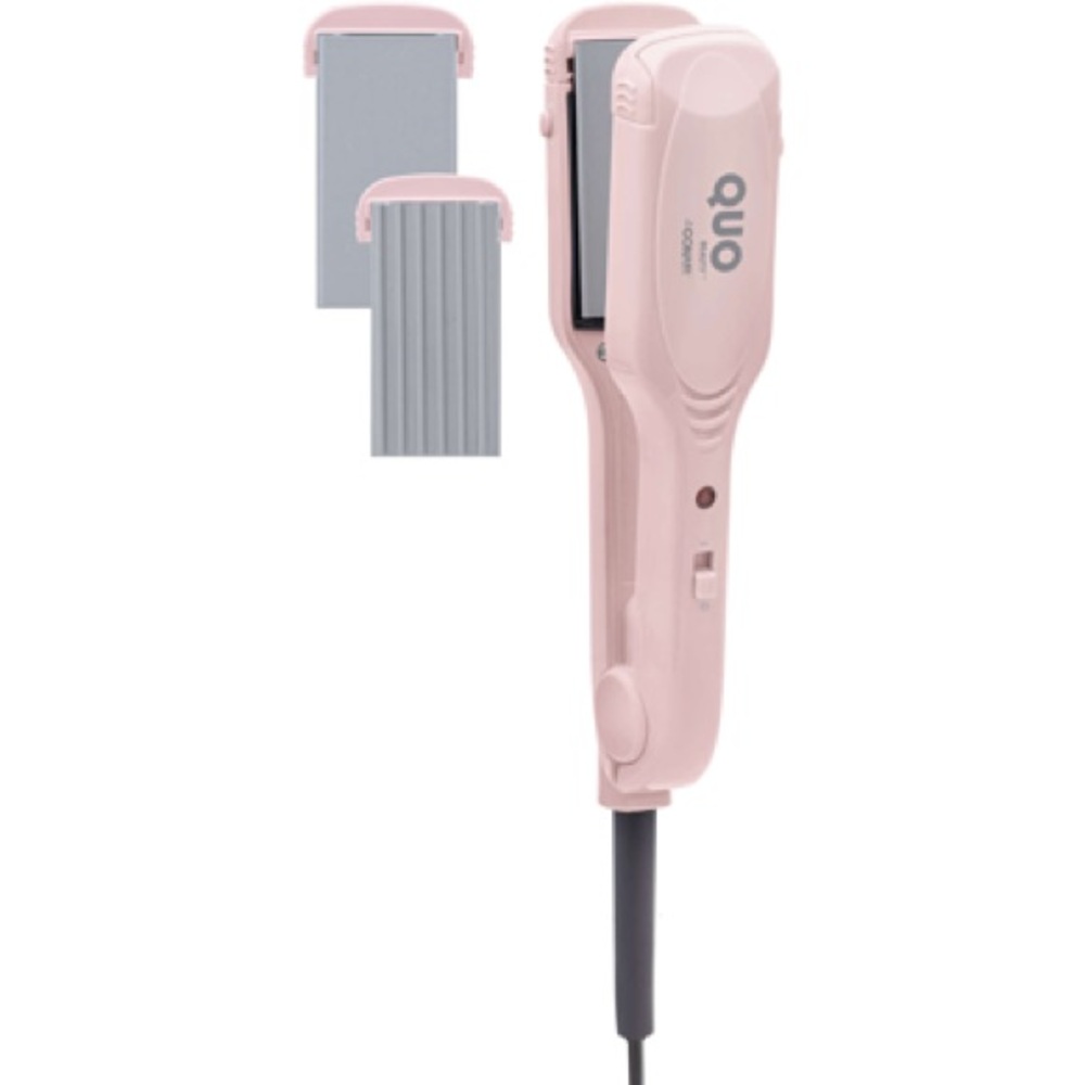Quo 2-in-1 Interchangeable Crimper/Straightener Styler Travel Sized New-in-Box